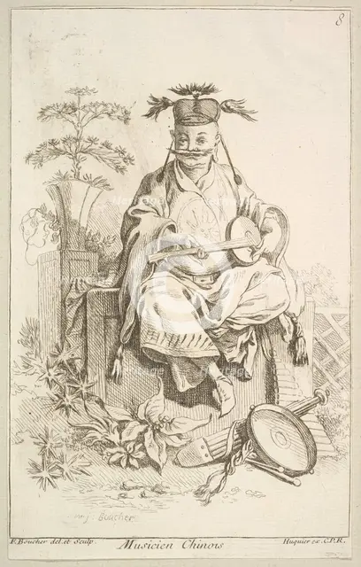 Chinese Musician, 1738-45. Creator: Francois Boucher.