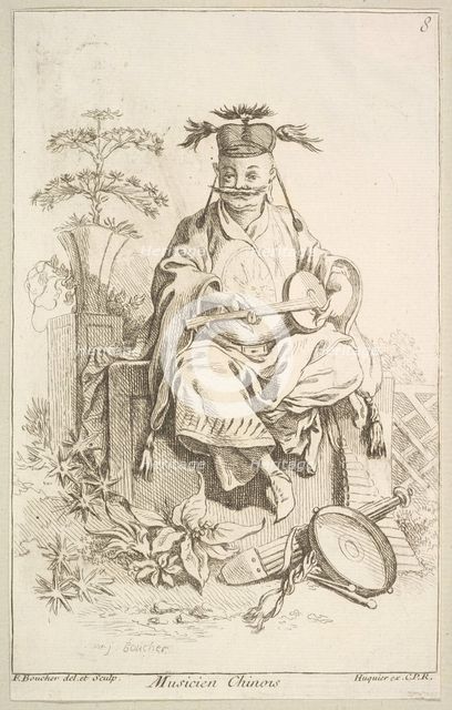 Chinese Musician, 1738-45. Creator: Francois Boucher.