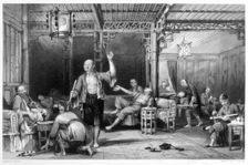 Chinese opium smokers, 1843. Creator: Thomas Allom