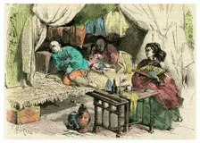 Chinese opium smokers, 19th century
