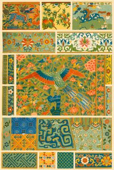Chinese painting, weaving, embroidery and cloisonné, (1898). Creator: Unknown