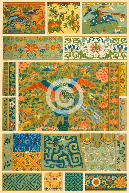 Chinese painting, weaving, embroidery and cloisonné, (1898).  Creator: Unknown.