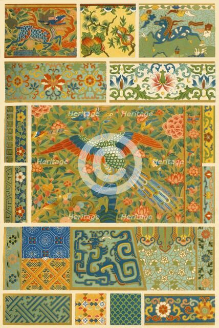 Chinese painting, weaving, embroidery and cloisonné, (1898).  Creator: Unknown.