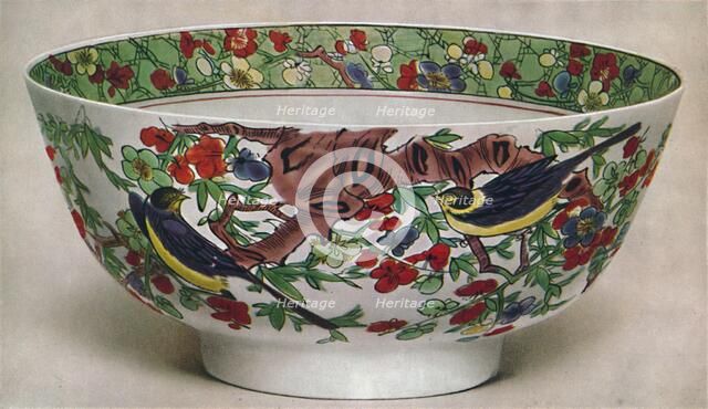 'Chinese Porcelain Bowl. Famille Verte. Period of K'Ang Hsi, 1662-1722', (1928).  Artist: Unknown.