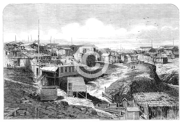 Chinese quarter of the Chincha Islands, 1864. Creator: Unknown.
