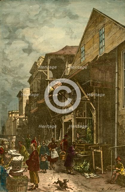'Chinese Quarter in San Francisco', c1885.  Creator: Unknown.