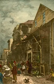 Chinese Quarter in San Francisco c1885. Creator: Unknown