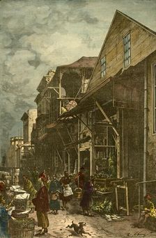 Chinese Quarter in San Francisco c1885. Creator: Unknown