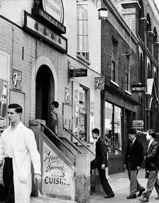 Chinese restaurant, Limehouse, London, 1960. Creator: Henry Grant