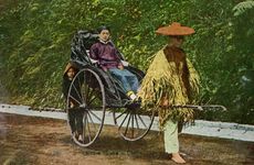 Chinese rickshaw, 20th century. Artist: Unknown
