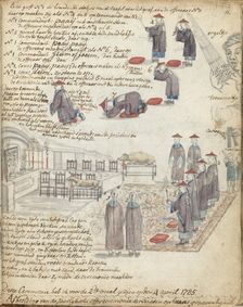 Chinese sacrificial ceremony in Batavia, 1785. Creator: Jan Brandes