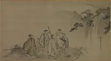 Chinese Sages, 17th century. Creator: Kano Tan?y? (Japanese, 1602-1674), attributed to