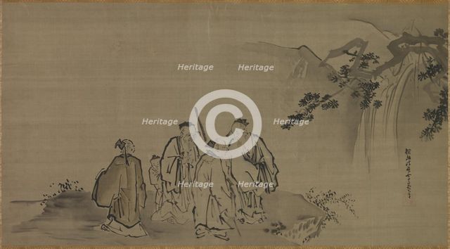 Chinese Sages, 17th century. Creator: Kano Tan?y? (Japanese, 1602-1674), attributed to.