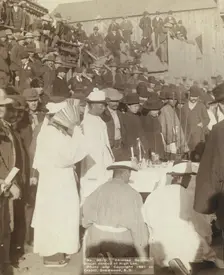 Chinese service Burial service of High Lee, 1891. Creator: John C. H. Grabill
