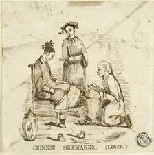 Chinese Shoemaker, n.d. Creator: John Leech