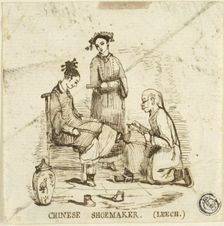 Chinese Shoemaker, n.d. Creator: John Leech