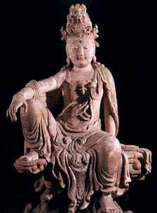 Chinese statuette of Kuan-Yin as a Bodhisattva, 12th century