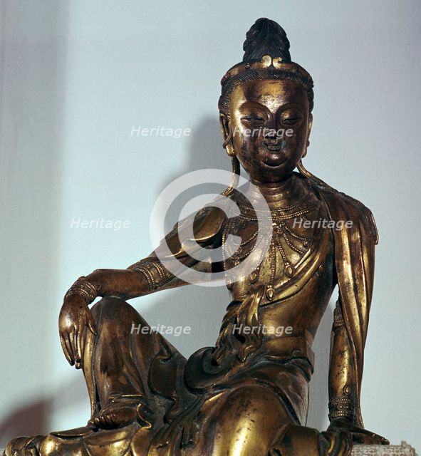 Chinese statuette of the Bodhisattva Kuan-yin, 12th century. Artist: Unknown