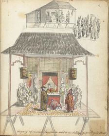 Chinese street theatre, 1779-1785. Creator: Jan Brandes