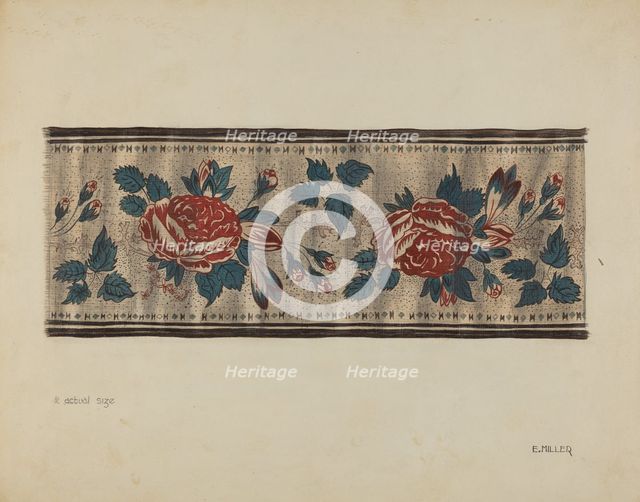 Chintz Border, c. 1937. Creator: Edith Miller.
