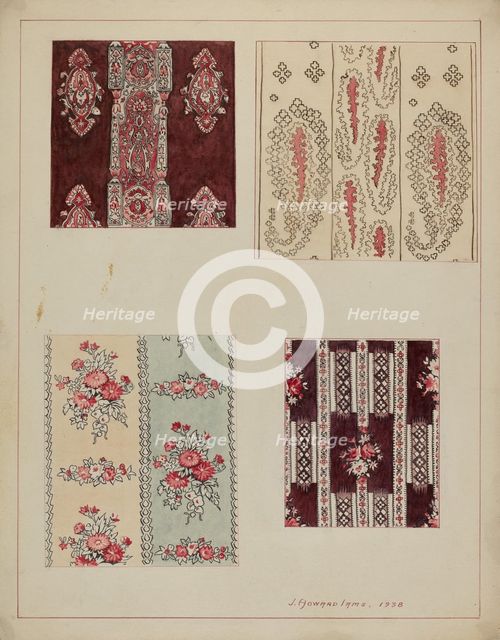 Chintz (From Quilt), 1938. Creator: J. Howard Iams.