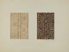 Chintzes from Quilt, c. 1938. Creator: Catherine Fowler