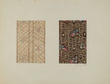 Chintzes from Quilt, c. 1938. Creator: Catherine Fowler