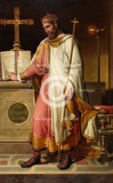 Chintila, Visigothic King, 1855. Creator: Bernardino Montañés y Pérez.