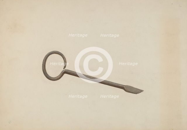 Chisel, c. 1938. Creator: George C. Brown.