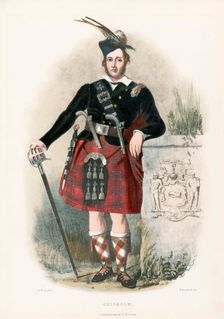 Chisholm, from The Clans of the Scottish Highlands, pub. 1845 (colour lithograph)