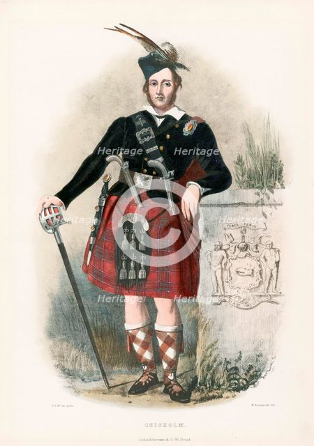 Chisholm, from The Clans of the Scottish Highlands, pub. 1845 (colour lithograph)