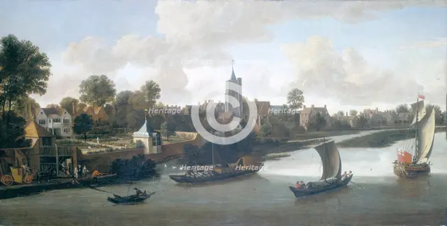 'Chiswick from the River', c1675.  Creator: Jacob Knyff.