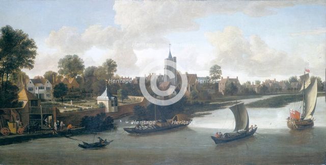'Chiswick from the River', c1675.  Creator: Jacob Knyff.