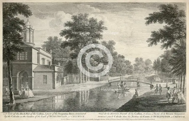 Chiswick House, Hounslow, London, 1750. Artist: Unknown.