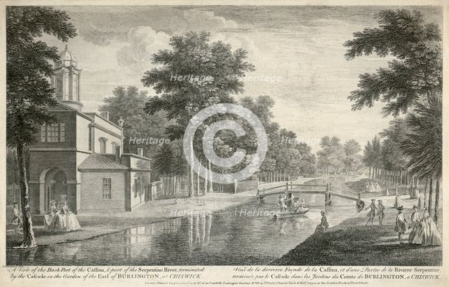 Chiswick House, Hounslow, London, 1750. Artist: Unknown.