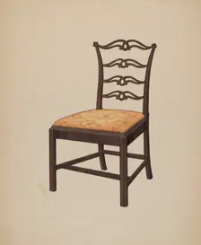 Chippendale Chair, 1935/1942. Creator: Edward A Darby