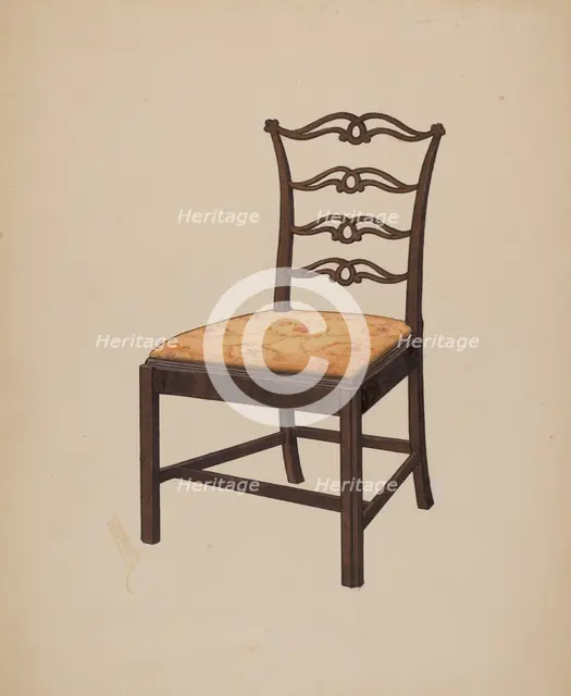 Chippendale Chair, 1935/1942. Creator: Edward A Darby.