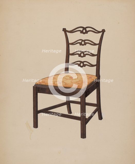 Chippendale Chair, 1935/1942. Creator: Edward A Darby.