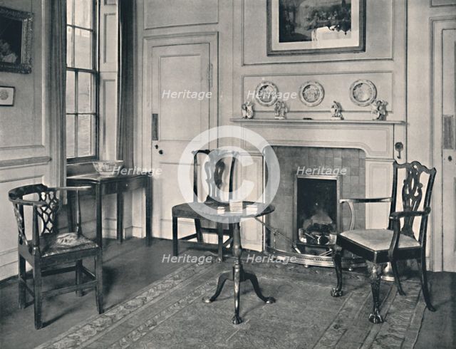 'Chippendale Furniture in an Early Georgian House at Hampstead', 1927. Artists: Edward F Strange, Unknown.