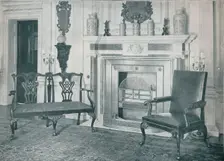 Chippendale Settee and Chair 1910. Artists: Thomas Chippendale, Unknown