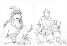 Chippewas, 1841.Artist: Myers and Co