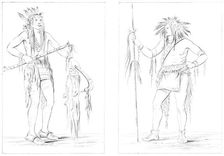 Chippewas, 1841.Artist: Myers and Co