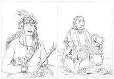 Chippewas, 1841.Artist: Myers and Co