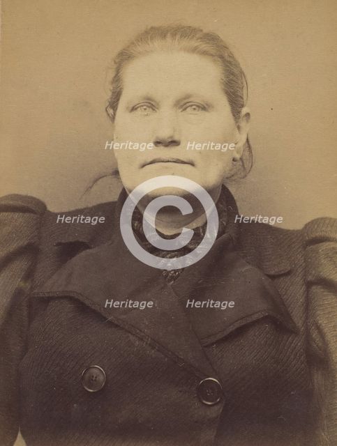 Chiroki. Eva (veuve Ortiz). 53 ans, née à Grosbitlech (Autriche). Cuisinière. Anarchiste. ..., 1894. Creator: Alphonse Bertillon.