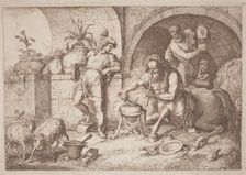 Chiron Teaches Magic to Achilles, 1758/1759. Creator: Gaetano Gherardo Zompini