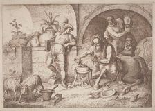 Chiron Teaches Magic to Achilles, 1758/1759. Creator: Gaetano Gherardo Zompini