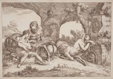 Chiron Teaches Music to Achilles, 1758/1759. Creator: Gaetano Gherardo Zompini