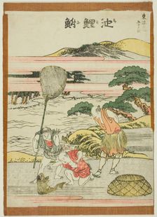 Chiriyu, from the series "Fifty-three Stations of the Tokaido (Tokaido gojusan tsugi)", Japan, c1806 Creator: Hokusai