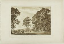 Chirk Castle and c. from Wynnstay Park, 1776. Creator: Paul Sandby
