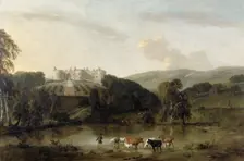 Chirk Castle from the North 1704-1734. Creator: Pieter Tillemans